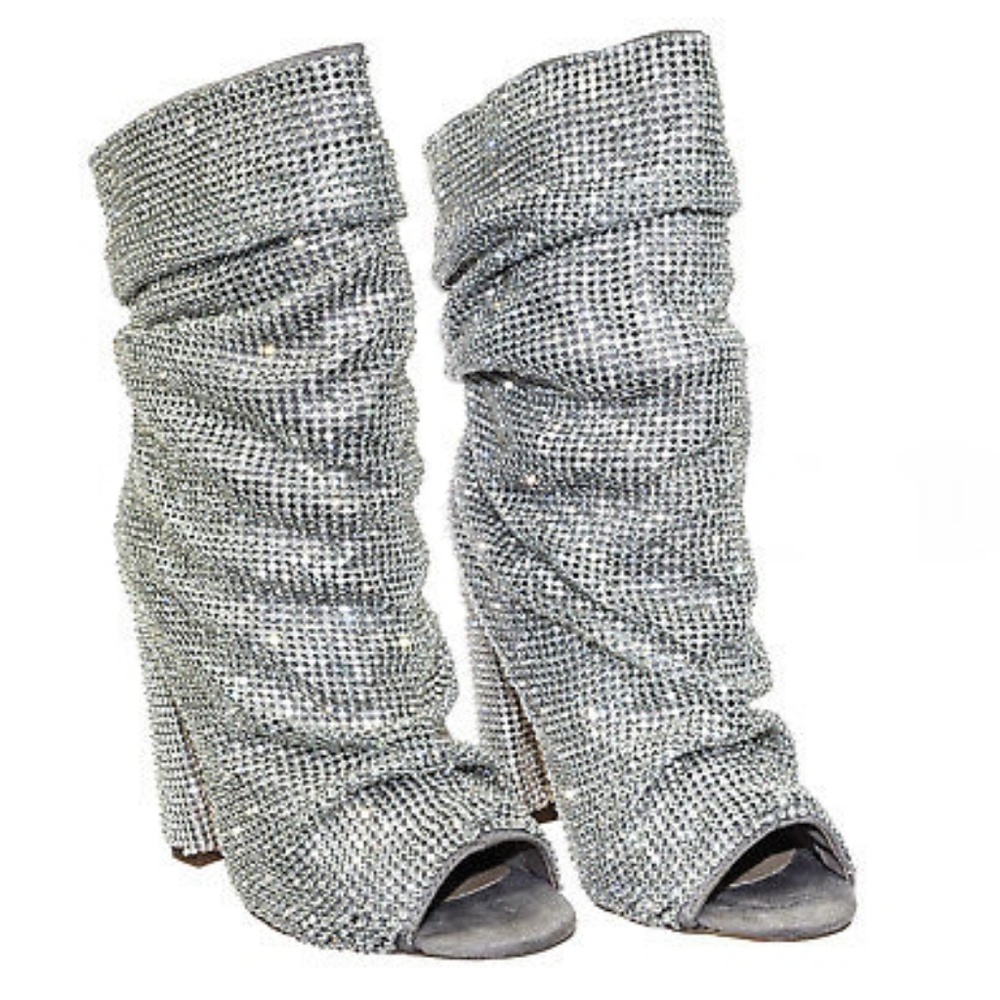 Last Size 9 💎Swarovski Rhinestone Embellished - Picture 4 of 8